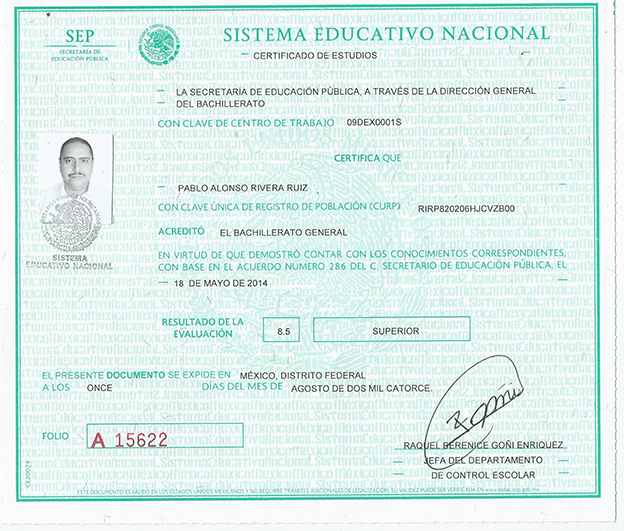 Certificado De Secundaria En Linea Mide 5584